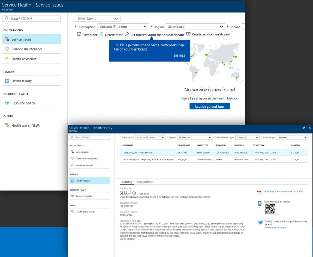 Azure down - Dann Geld zurück
