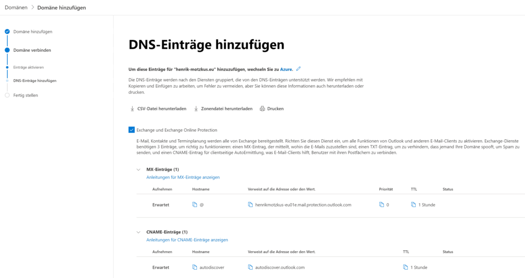 Email einrichten